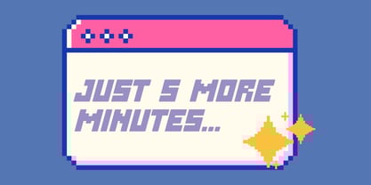 Over Pixel Font Poster 5