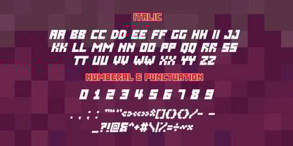 Over Pixel Font Poster 8