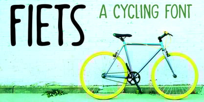Fiets Font Poster 1