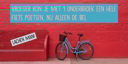 Fiets Font Poster 6