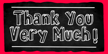 Chalk 3 d Font Poster 5