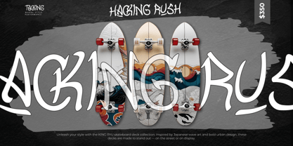 Crack Chaking Font Poster 2