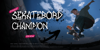 Crack Chaking Font Poster 8