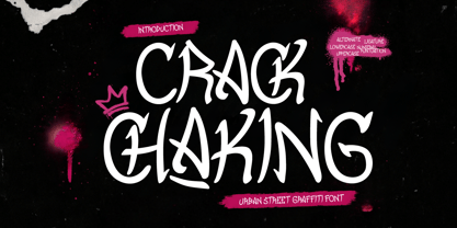 Crack Chaking Font Poster 1