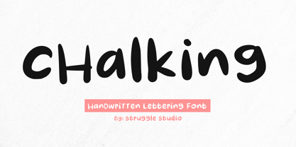 Chalking Font Poster 1