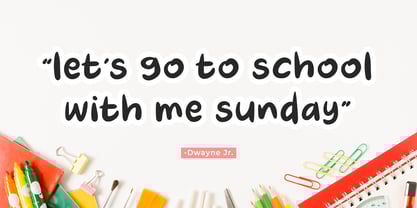 Chalking Font Poster 5