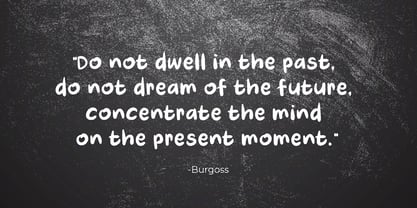 Chalking Font Poster 2