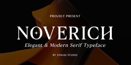 Noverich Font Poster 1
