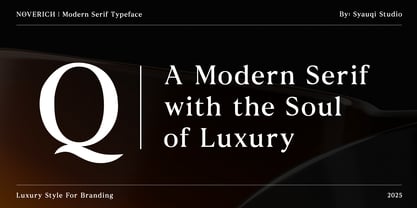 Noverich Font Poster 2