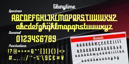 Glorytime Font Poster 8