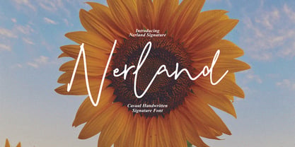Nerland Signature Font Poster 1