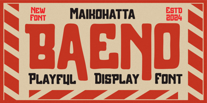 Baeno Font Poster 1