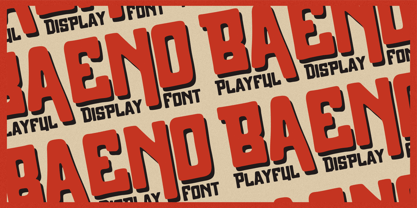 Baeno Font Poster 6