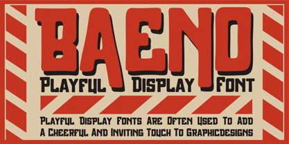 Baeno Font Poster 2