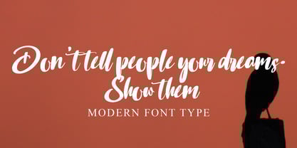 Falentinha Shouty Font Poster 4