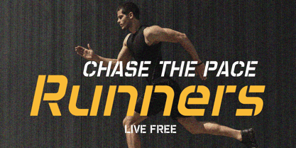 Champions Stencil Font Poster 2