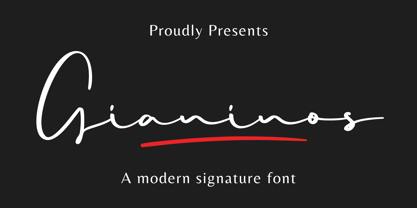 Gianinos Font Poster 1