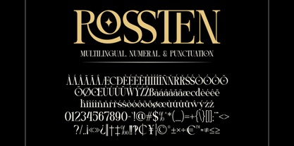 Rossten Font Poster 7