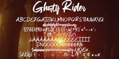 Ghosty Rider Font Poster 5