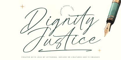 Dignity Justice Font Poster 1
