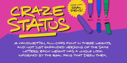 Craze Status Font Poster 2