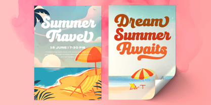 Milky Pinky Font Poster 8