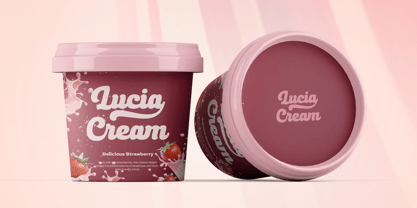 Milky Pinky Font Poster 7