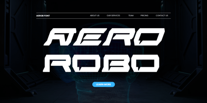Modern Aerob Font Poster 3