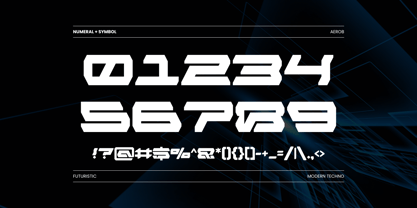 Modern Aerob Font Poster 5