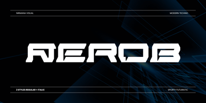 Modern Aerob Font Poster 1