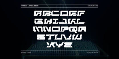 Modern Aerob Font Poster 2