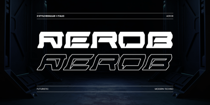 Modern Aerob Font Poster 6