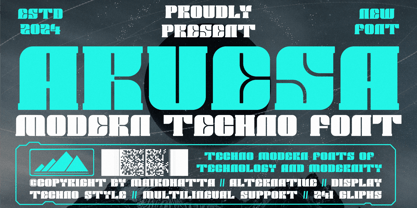 Aruesa Font Poster 1