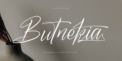 Butnekia Font Poster 1
