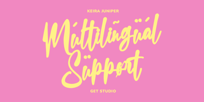 Keira Juniper Font Poster 10