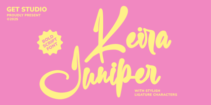 Keira Juniper Font Poster 1