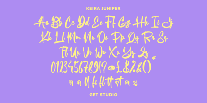 Keira Juniper Font Poster 9