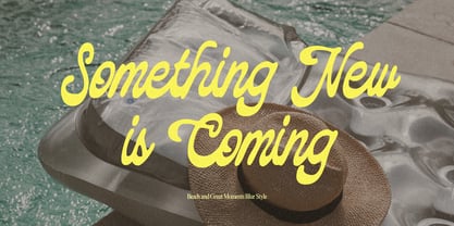 Beach and Great Moments Font Poster 8