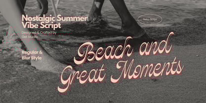Beach and Great Moments Font Poster 1