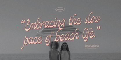 Beach and Great Moments Font Poster 7