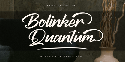 Bolinker Quantum Font Poster 1