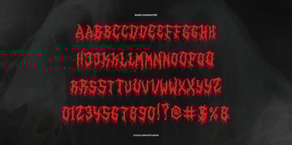 Reign Crimson Font Poster 10