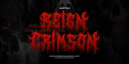 Reign Crimson Font Poster 1