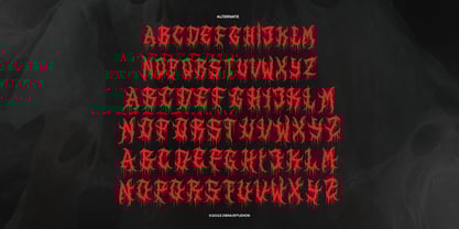 Reign Crimson Font Poster 12