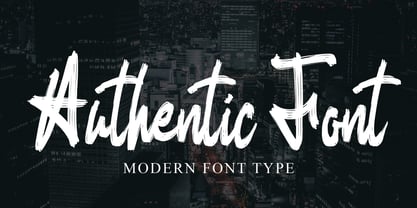 Authentic Montting Font Poster 2