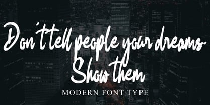 Authentic Montting Font Poster 4