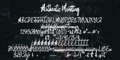 Authentic Montting Font Poster 5