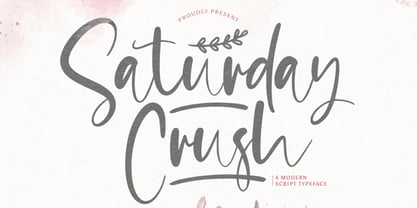 Saturday Crush Font Poster 1