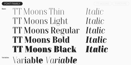 TT Moons Font Poster 4