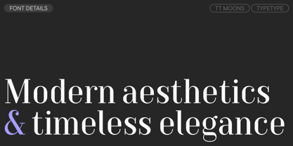 TT Moons Font Poster 3
